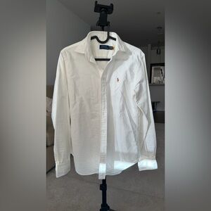 Polo by Ralph Lauren Women's Cream Button Down Shirt